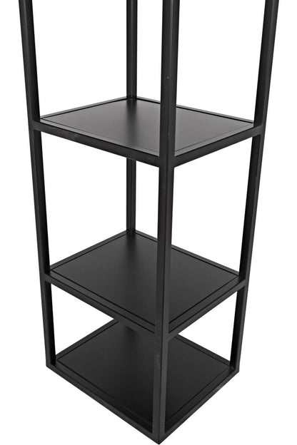 Noir Downtown B Bookcase in Matte Black GBCS236MTB