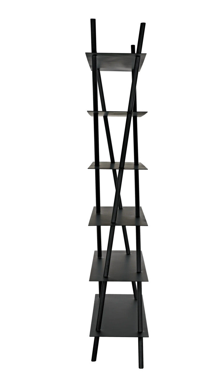 Noir Siddhartha Bookcase in Matte Black GBCS241MTB