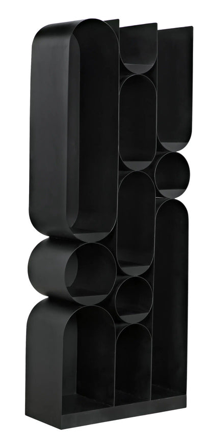 Noir Atomic Bookcase in Matte Black GBCS250MTB