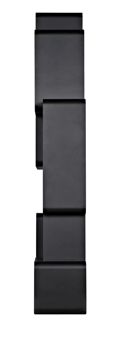 Noir Larra Bookcase in Matte Black GBCS251MTB