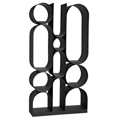 Noir Letty Bookcase in Matte Black GBCS252MTB