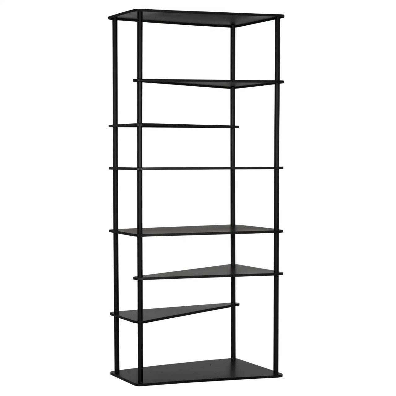 Noir Everest Bookcase in Matte Black GBCS254MTB