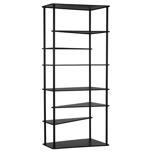 Noir Everest Bookcase in Matte Black GBCS254MTB