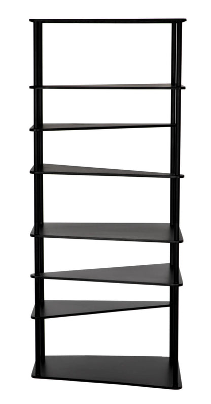 Noir Everest Bookcase in Matte Black GBCS254MTB