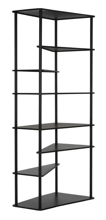 Noir Everest Bookcase in Matte Black GBCS254MTB