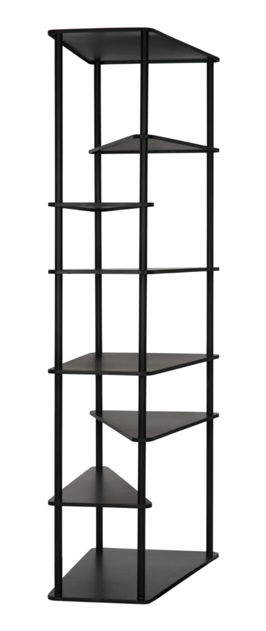 Noir Everest Bookcase in Matte Black GBCS254MTB