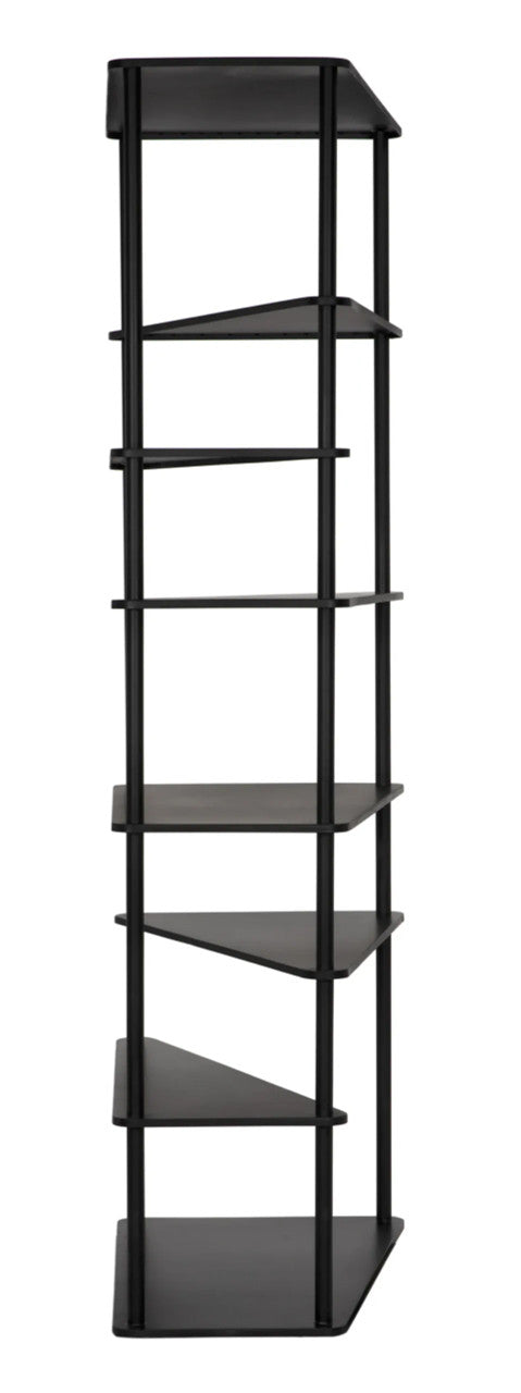 Noir Everest Bookcase in Matte Black GBCS254MTB