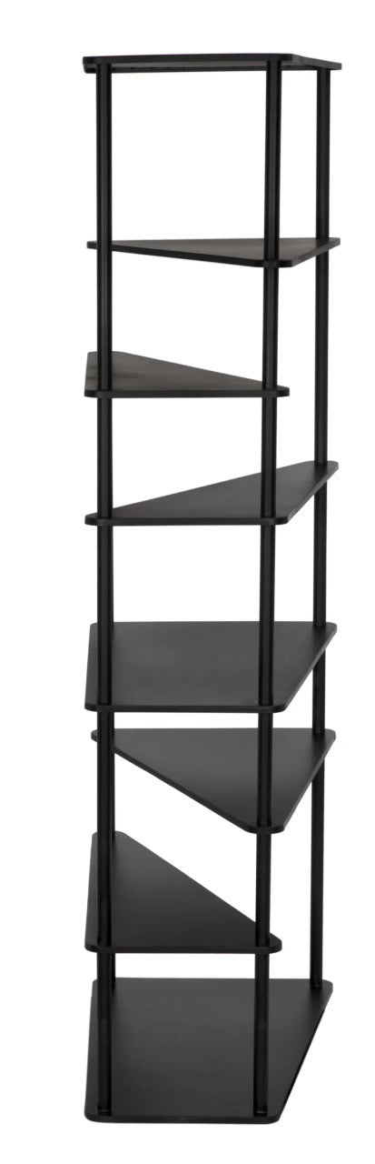 Noir Everest Bookcase in Matte Black GBCS254MTB