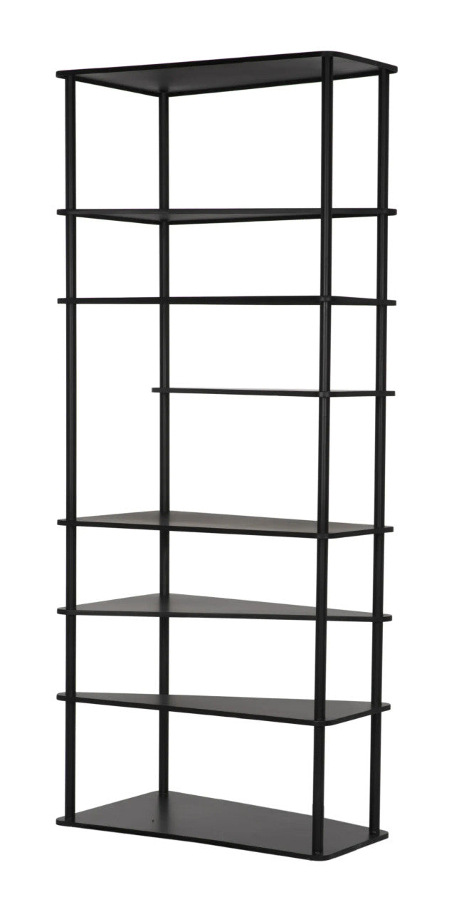 Noir Everest Bookcase in Matte Black GBCS254MTB