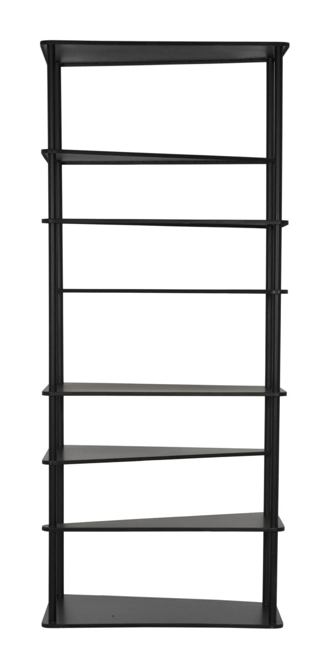 Noir Everest Bookcase in Matte Black GBCS254MTB