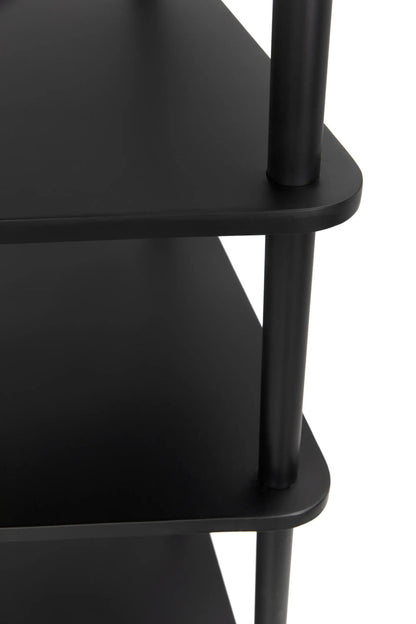 Noir Everest Bookcase in Matte Black GBCS254MTB