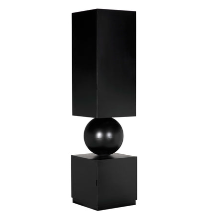 Noir Pillar Cabinet in Matte Black GBCS261MTB