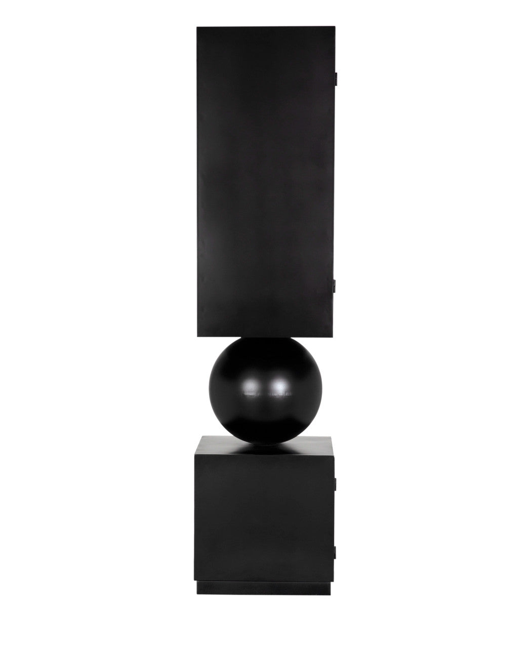 Noir Pillar Cabinet in Matte Black GBCS261MTB