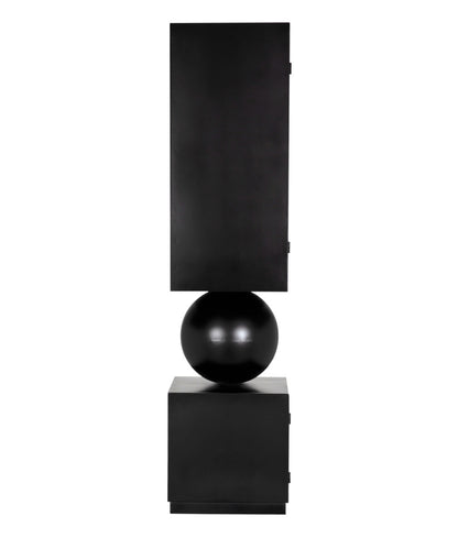 Noir Pillar Cabinet in Matte Black GBCS261MTB