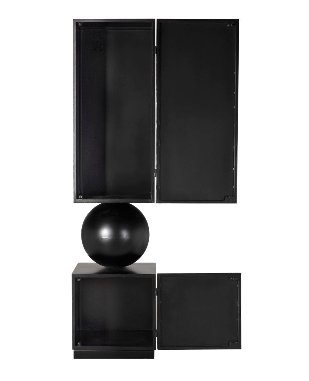 Noir Pillar Cabinet in Matte Black GBCS261MTB