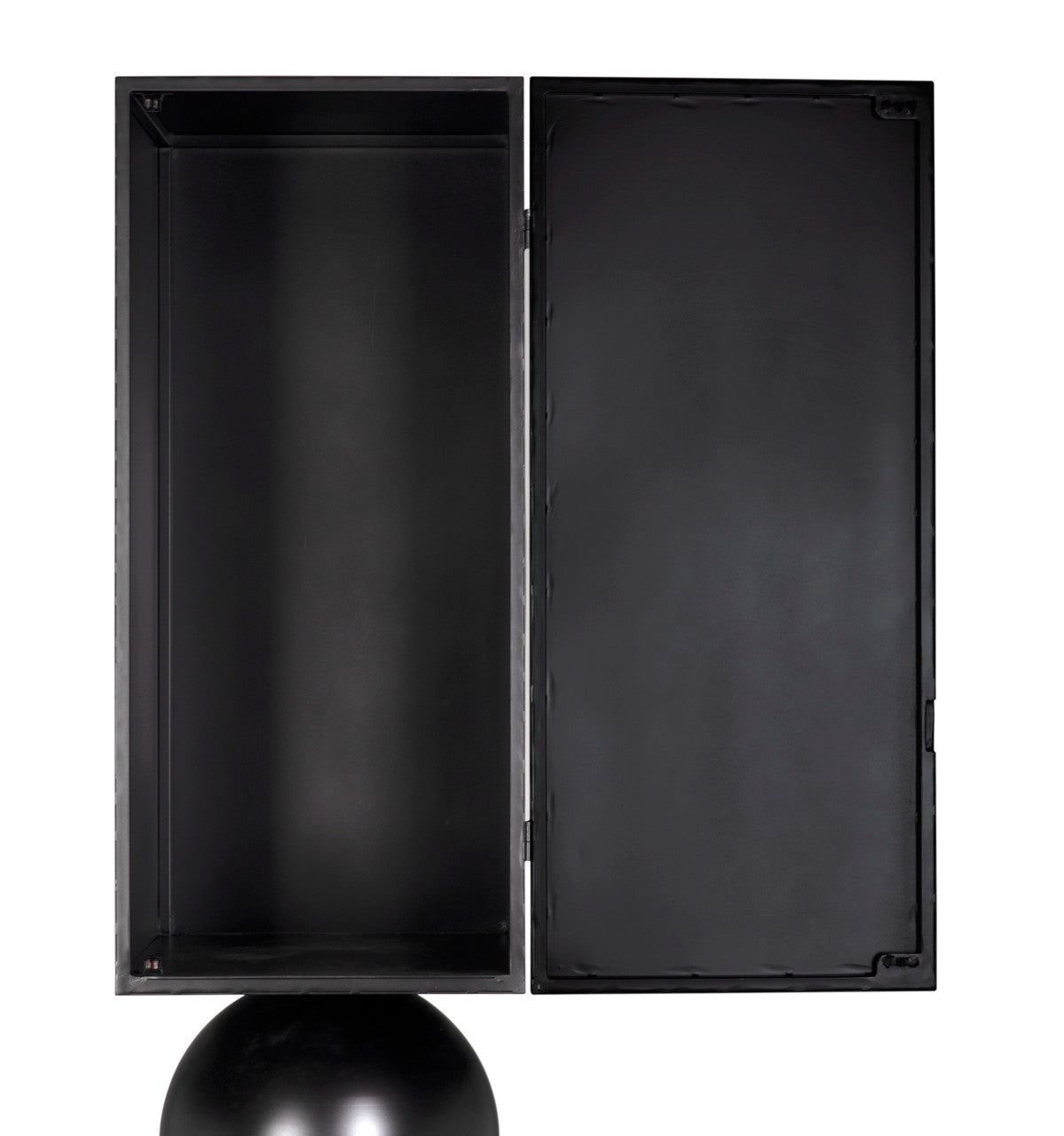 Noir Pillar Cabinet in Matte Black GBCS261MTB