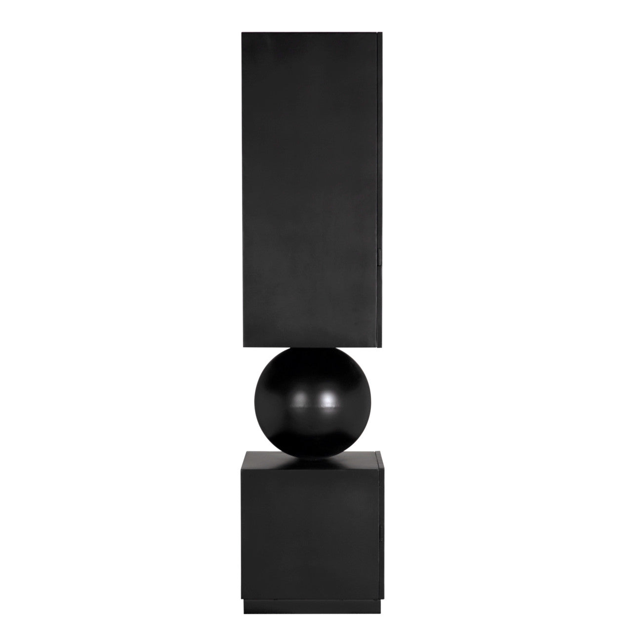 Noir Pillar Cabinet in Matte Black GBCS261MTB