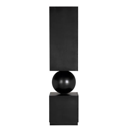 Noir Pillar Cabinet in Matte Black GBCS261MTB