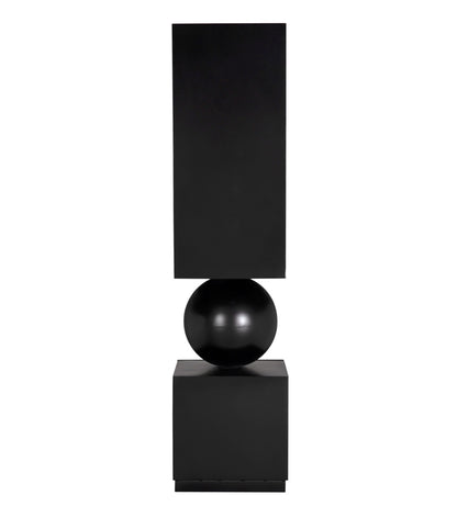 Noir Pillar Cabinet in Matte Black GBCS261MTB