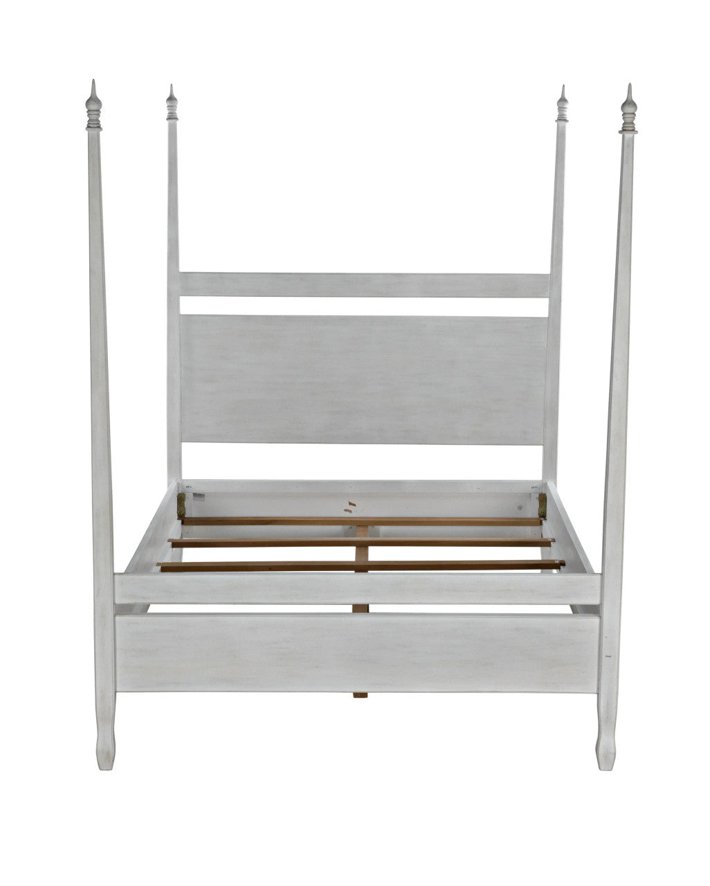 Noir Venice Bed in White Wash GBED107QWH