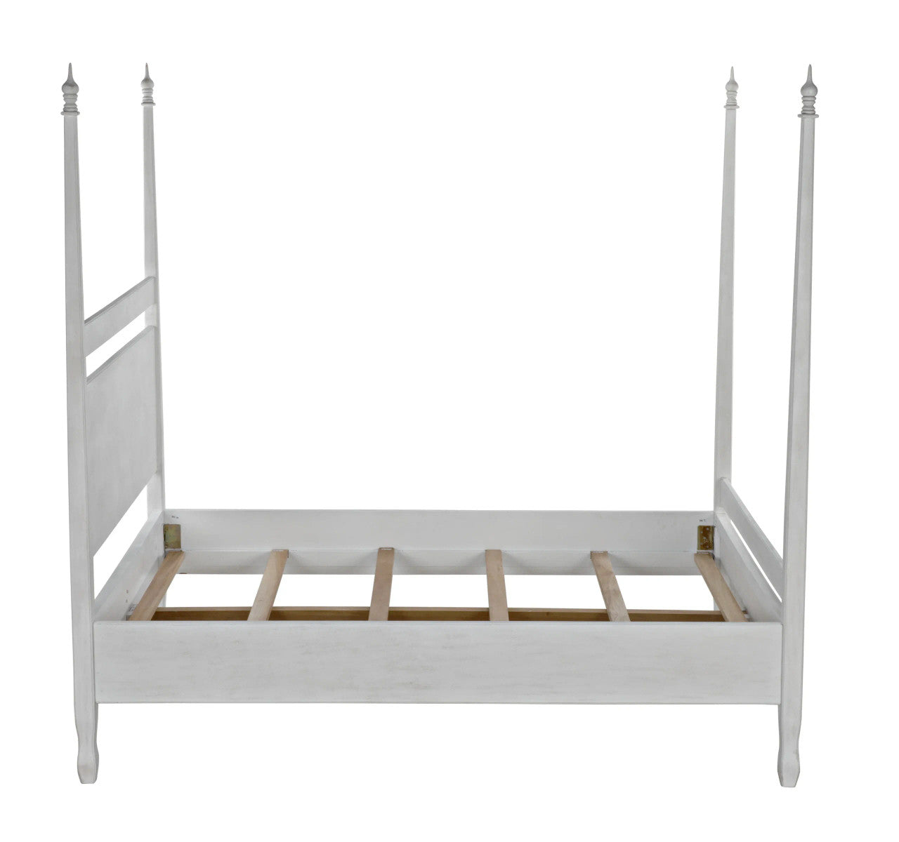 Noir Venice Bed in White Wash GBED107QWH