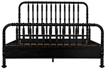 Noir Bachelor Bed in Hand Rubbed Black GBED112EKHB