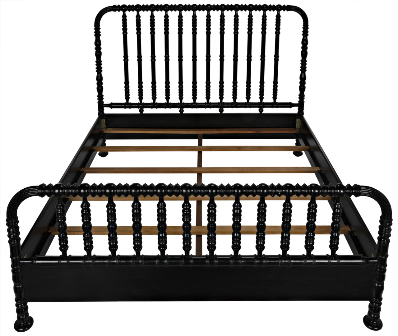 Noir Bachelor Bed in Hand Rubbed Black GBED112EKHB