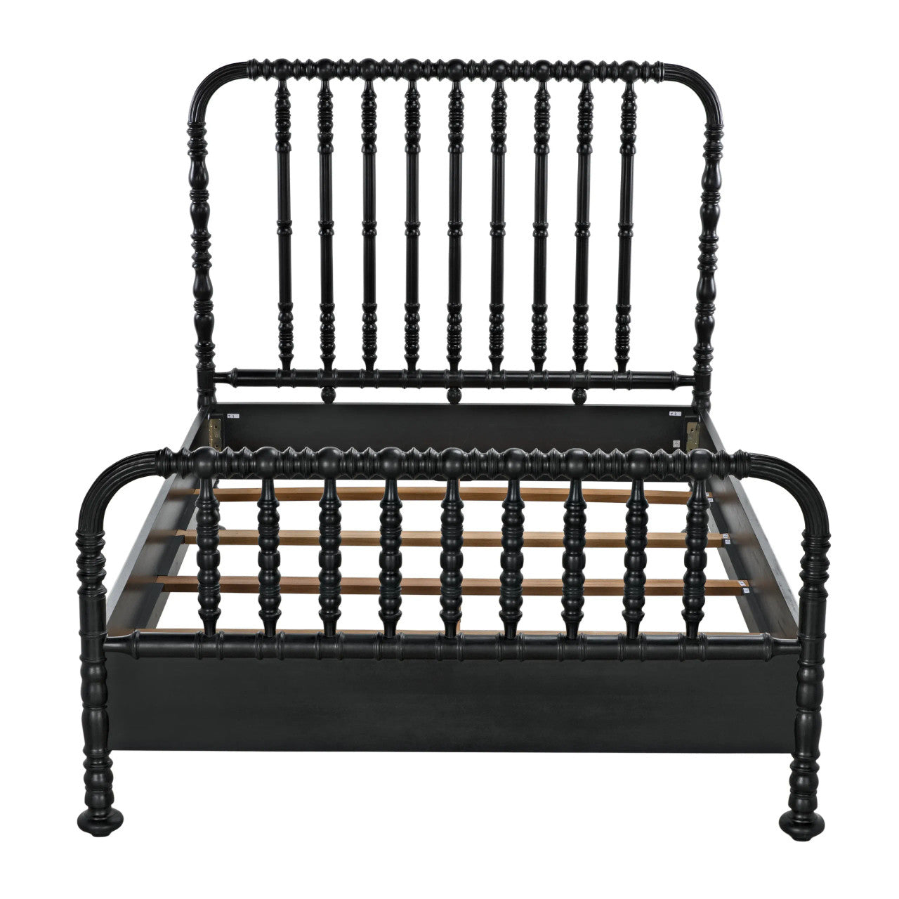 Noir Bachelor Bed in Hand Rubbed Black GBED112QHB