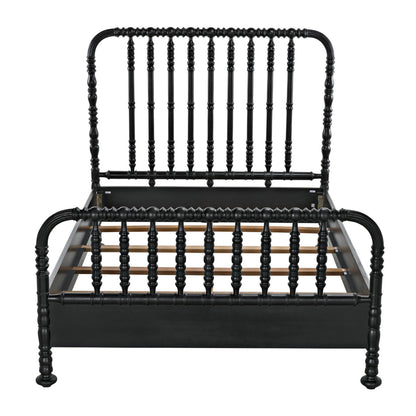 Noir Bachelor Bed in Hand Rubbed Black GBED112QHB