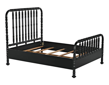 Noir Bachelor Bed in Hand Rubbed Black GBED112QHB