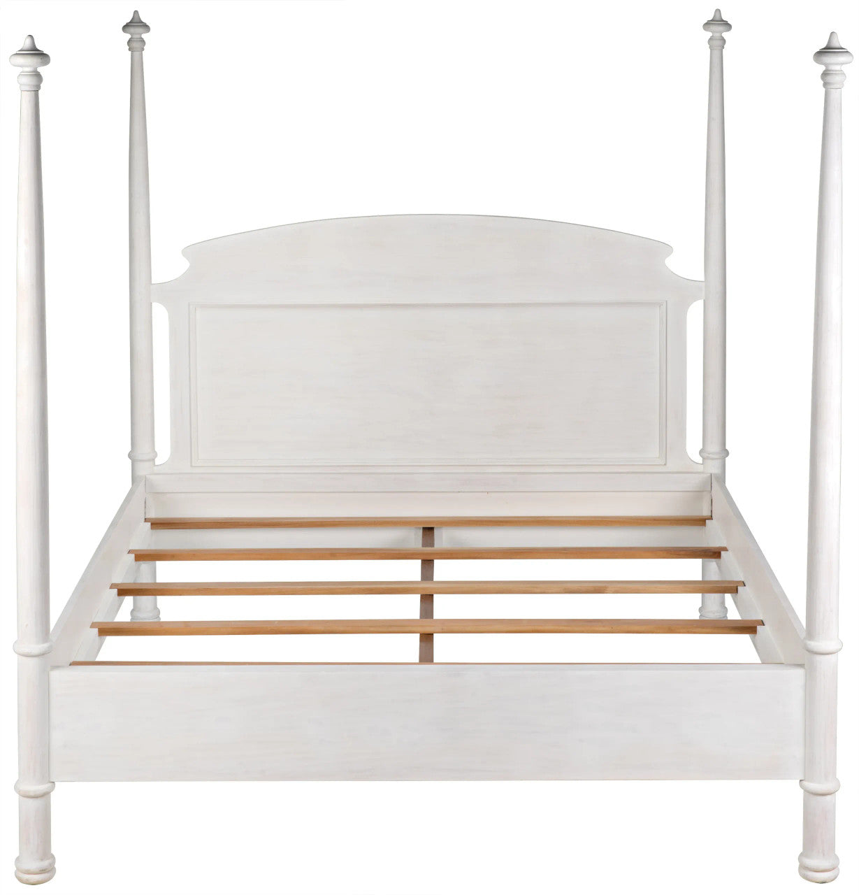 Noir New Douglas Bed in White Washed GBED116EKWH-NEW