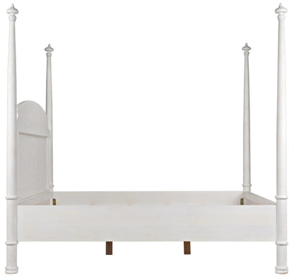 Noir New Douglas Bed in White Washed GBED116EKWH-NEW