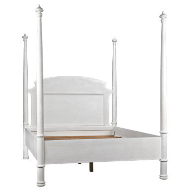 Noir New Douglas Bed in White Washed GBED116QWH-NEW