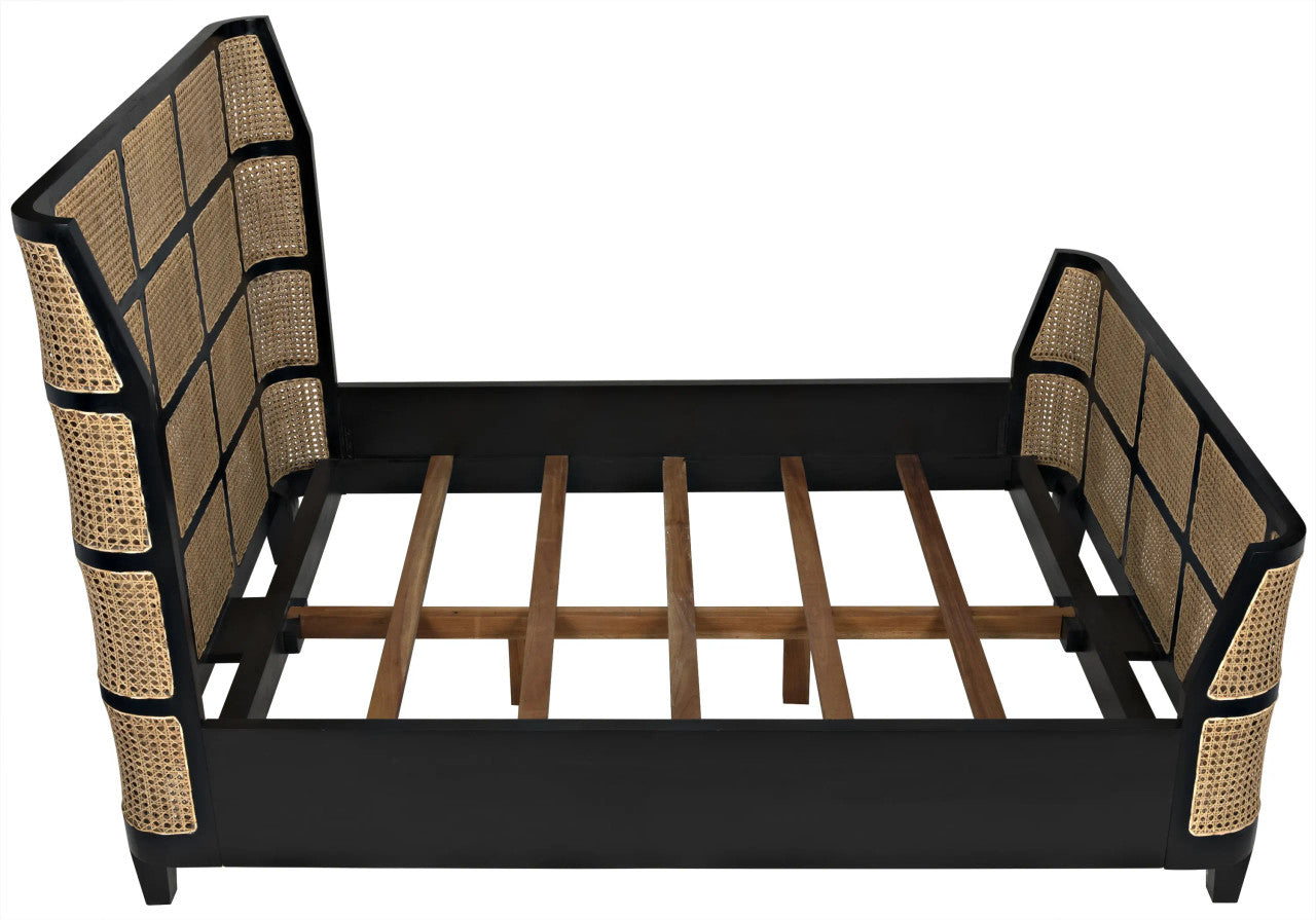 Noir Porto Bed in Hand Rubbed Black GBED133QHB