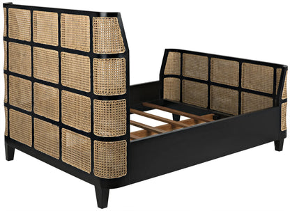 Noir Porto Bed in Hand Rubbed Black GBED133QHB