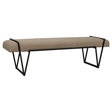 Noir Larkin Bench in Matte Black GBEN137MTB