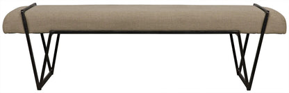 Noir Larkin Bench in Matte Black GBEN137MTB