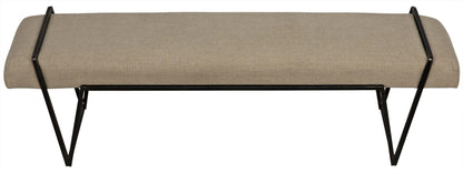 Noir Larkin Bench in Matte Black GBEN137MTB