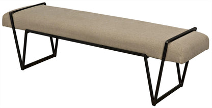 Noir Larkin Bench in Matte Black GBEN137MTB