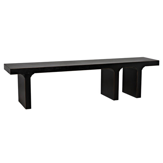 Noir Kir Bench in Hand Rubbed Black GBEN139HB