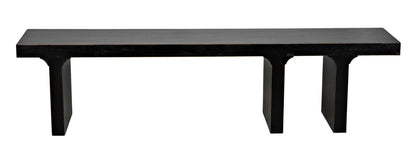 Noir Kir Bench in Hand Rubbed Black GBEN139HB