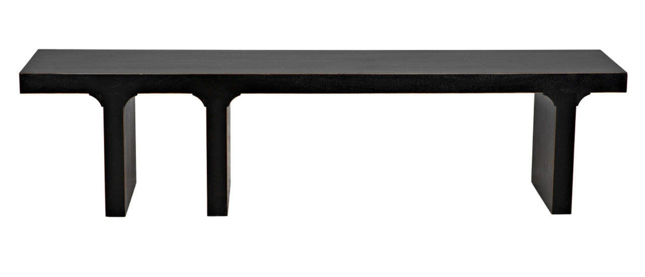 Noir Kir Bench in Hand Rubbed Black GBEN139HB