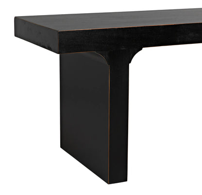 Noir Kir Bench in Hand Rubbed Black GBEN139HB