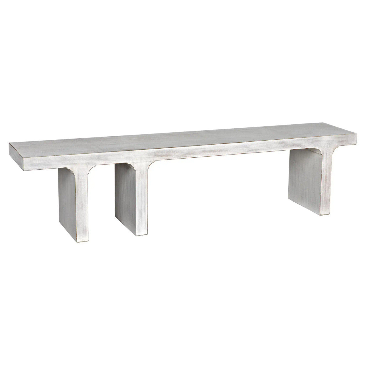 Noir Kir Bench in White Wash GBEN139WH