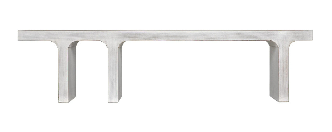 Noir Kir Bench in White Wash GBEN139WH