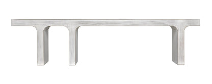 Noir Kir Bench in White Wash GBEN139WH