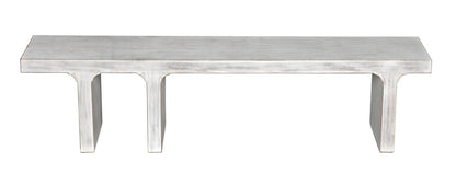 Noir Kir Bench in White Wash GBEN139WH