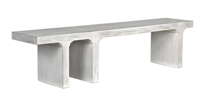 Noir Kir Bench in White Wash GBEN139WH