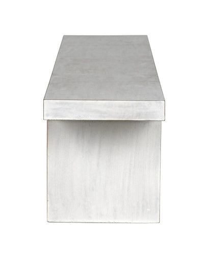 Noir Kir Bench in White Wash GBEN139WH