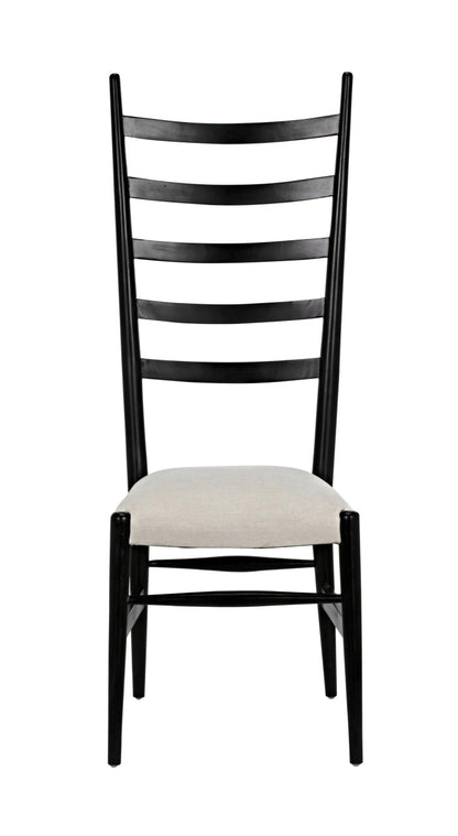 Noir Ladder Chair in Hand Rubbed Black GCHA132HB